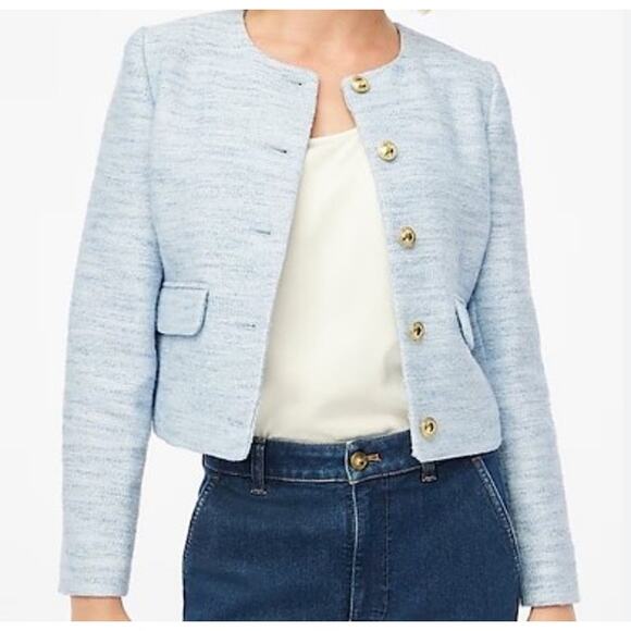 J. Crew Tweed Lady Jacket Blazer Plus Size 18 Button Preppy Business Office - Picture 3 of 7